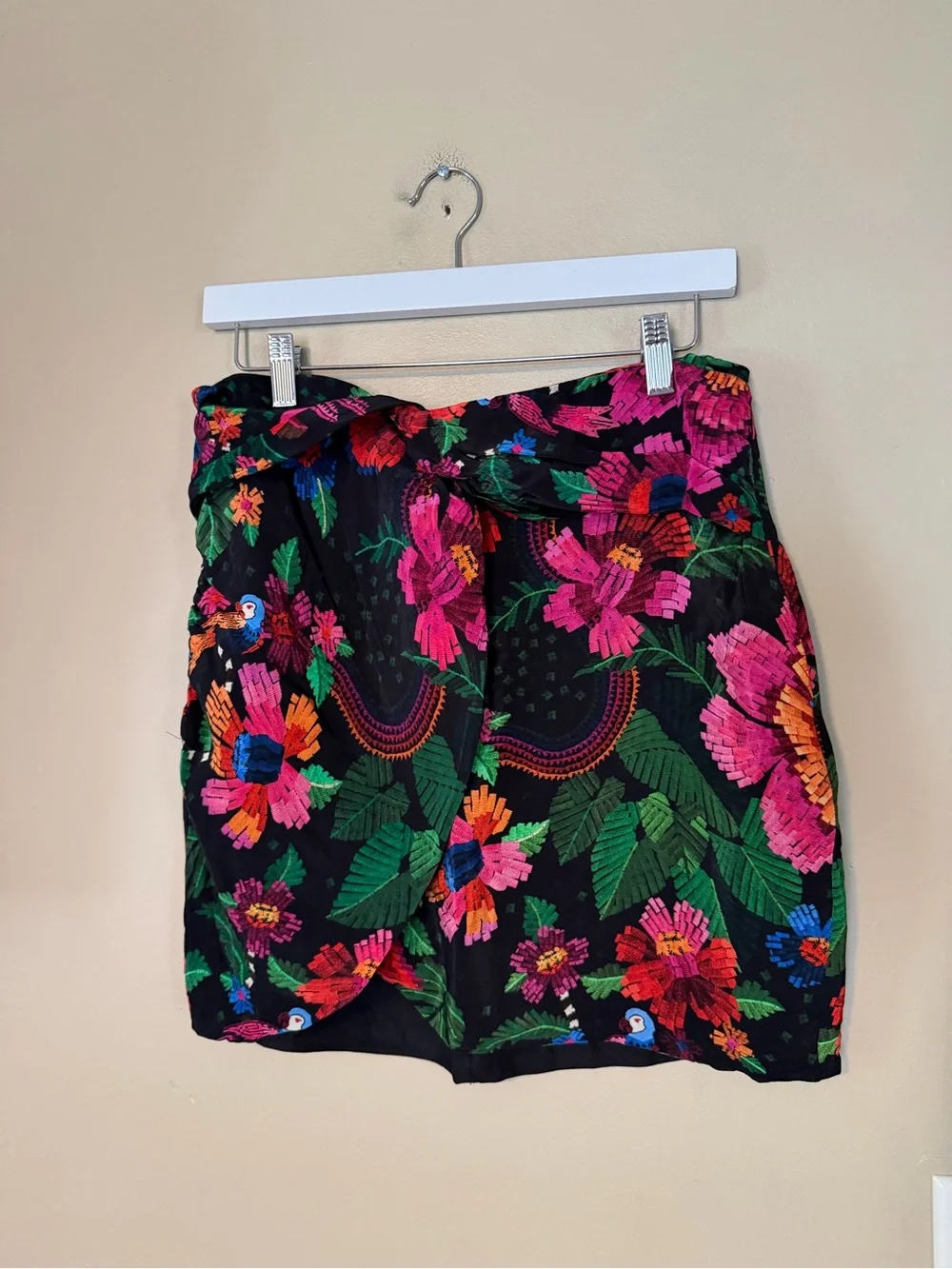 Farm Rio Blooming Garden Wrap Mini Skirt